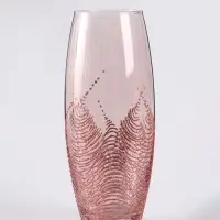 Ваза «Тодес» овал, h=26 см, стекло, светло-розовая Ваза «Тодес» овал, h=26 см, стекло, светло-розовая