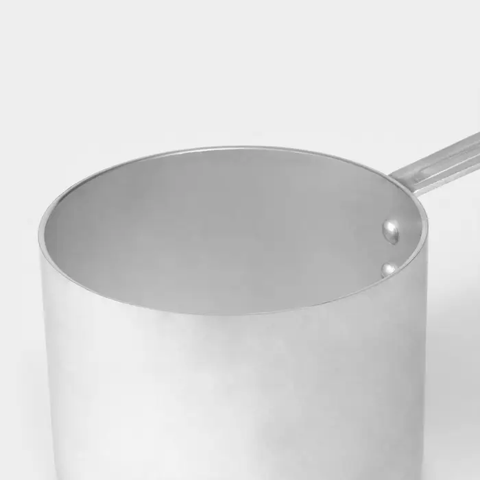 Ковш алюминиевый, 500 мл, металлическая ручка, металлическая крышка