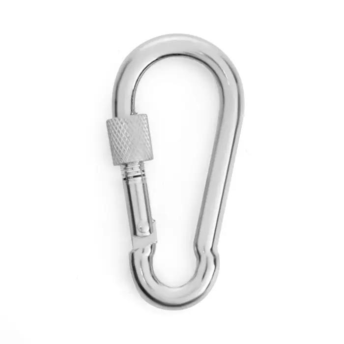 Карабин монтажный с фиксатором ТУНДРА krep, DIN5299D, 7×70 мм, оцинкованный, 1 шт. Карабин монтажный с фиксатором ТУНДРА krep, DIN5299D, 7×70 мм, оцинкованный, 1 шт.