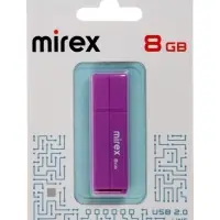 Флешка MIREX LINE VIOLET 8 GB, USB, фиолетовая