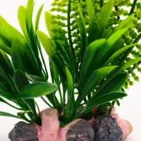 Растение искусственное аквариумное, на подставке под камень, 17&times;14&times;16 см