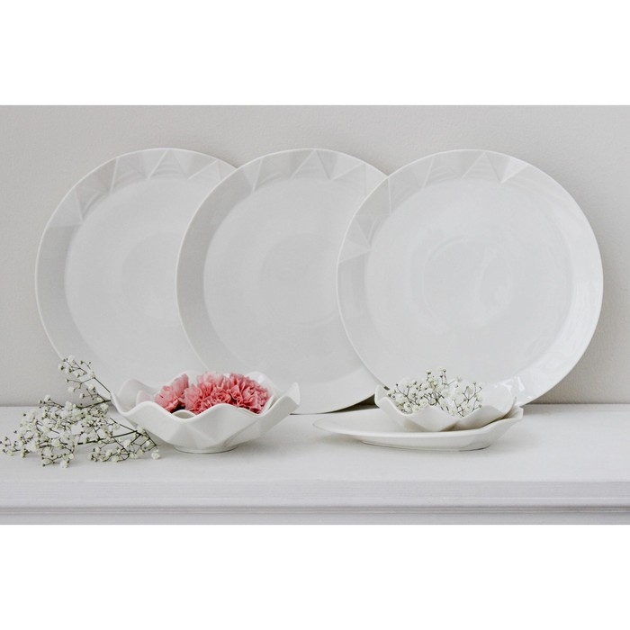 Салатник фарфоровый Magistro «Изобилие», 260 мл, d=15 см, цвет белый Салатник фарфоровый Magistro «Изобилие», 260 мл, d=15 см, цвет белый