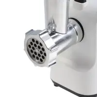 Мясорубка HomeStar STM-2039, 2000 Вт, 1.5 кг/мин, 2 диска, реверс, белая