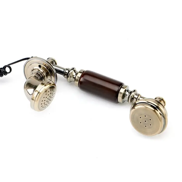 Ретро-телефон &laquo;Альсено&raquo;, громкая связь, выложенный лаврами, 23&times;26 см