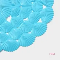 Коврик противоскользящий в ванну Доляна &laquo;Ракушки&raquo;, на присосках, 38&times;68 см, МИКС