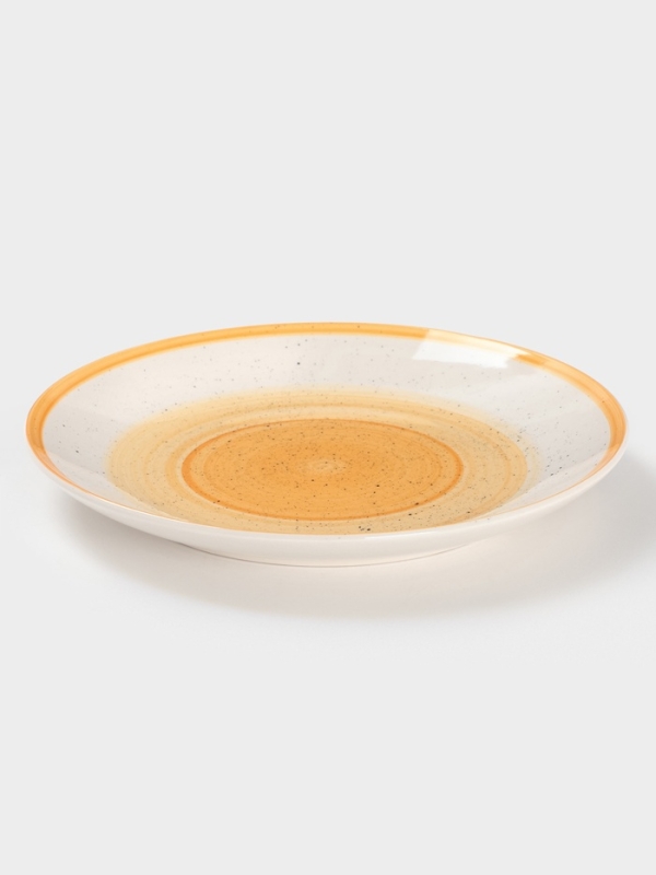 Тарелка десертная Доляна "А-ля Прима" 19см, 19,5х2, цвет оранжевый