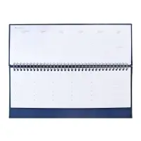 Планинг недатированный 100 х 300 мм, 56 листов, на гребне, обложка из искусственной кожи, синий Планинг недатированный 100 х 300 мм, 56 листов, на гребне, обложка из искусственной кожи, синий