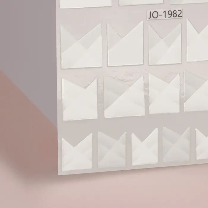 Наклейки для ногтей «Френч», белые