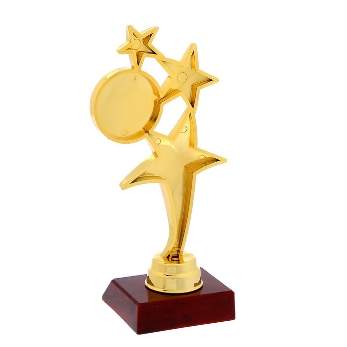 Наградная фигура «Три звезды», подставка пластик красная, 15 х 7 х 6 см. Наградная фигура «Три звезды», подставка пластик красная, 15 х 7 х 6 см.