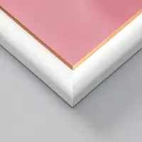 Фоторамка для фото 30х40 см "Oframe", пластик, белый с золотом, (пластиковый экран)