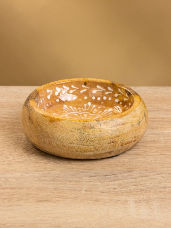 Набор розеток на подносе  Набор розеток на подносе "Пряник" (3 шт) дерево манго 33,5х13х6,5 см