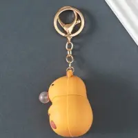 Брелок для ключей на кольце с карабином &laquo;Капибара - антистресс&raquo;, надувает пузырь, резина, 5&times;4.7&times;6.5 см