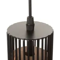 Светильник потолочный BayerLux &laquo;Крит&raquo;, 1&times;40 Вт, Е27, черный/коричневый, 24.5&times;24.5&times;32(132)см