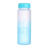 Бутылка для воды, напитков, спортивная, в школу, 500 мл, My bottle,19.5 х 6 см, голубая
