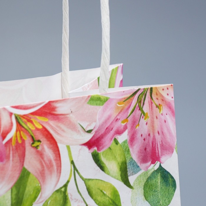 Пакет подарочный крафтовый, упаковка, «Самой нежной», 12 х 21 х 9 см Пакет подарочный крафтовый, упаковка, «Самой нежной», 12 х 21 х 9 см