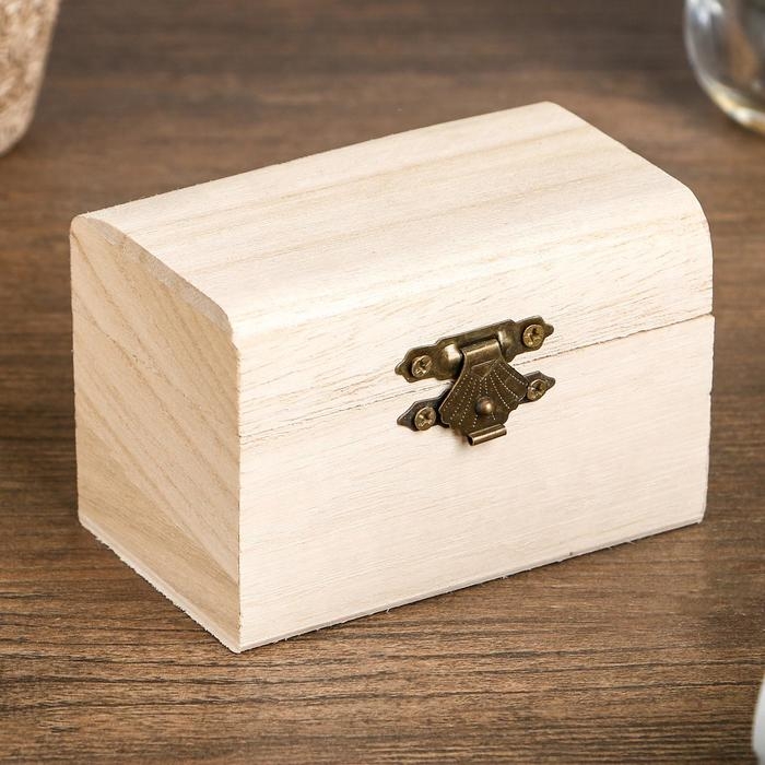 Шкатулка дерево для росписи прямоугольник Шкатулка дерево для росписи прямоугольник "Орех" 9х5х6 см