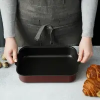 Противень Доляна Promo, 19&times;25 см, h=5.5 см, антипригарное покрытие, бордовый