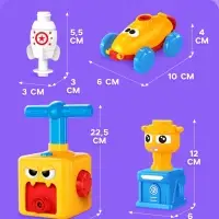 Набор машинок на воздушном шаре Balloon Car, со станцией запуска