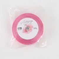Лента атласная с тиснением &laquo;С любовью&raquo;, розовая, 2 см &times; 22.5 (&plusmn; 1) м