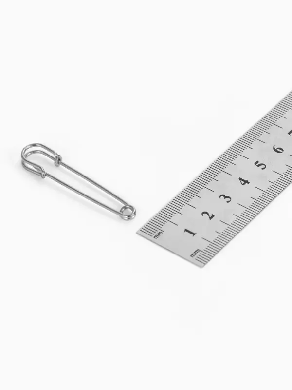 Булавка 4.5&times;1.2 см (набор 5 шт.), СМ-208-3, цвет серебро