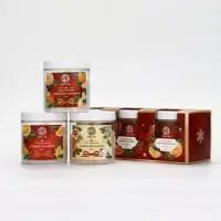 Соль для ванны, набор 3 шт х 200 г, имбирное печенье, глинвейн, мандарин, URAL LAB