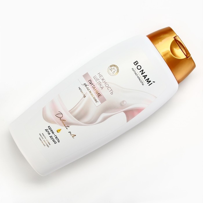 Гель для душа женский с пантенолом, 750 мл, аромат нежности шёлка, BONAMI