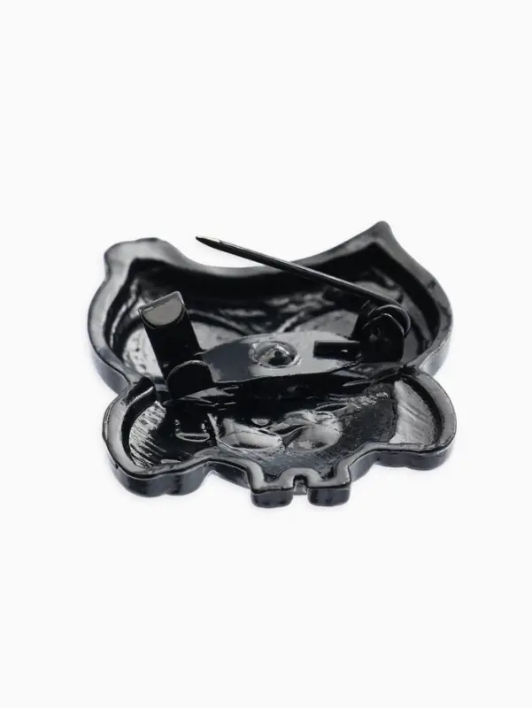 Брошь &laquo;Птица Совунья&raquo;, МИКС в чёрном металле