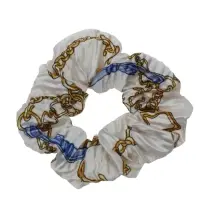 Резинка для волос QF &laquo;Орбита&raquo;, жатка звенья, 12 см, белая