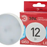 Лампа светодиодная LED 12 Вт 960Лм 4000К таблетка (GX53) нейтральный GX53 170-265В LED GX-12W-840-GX53 Red Line