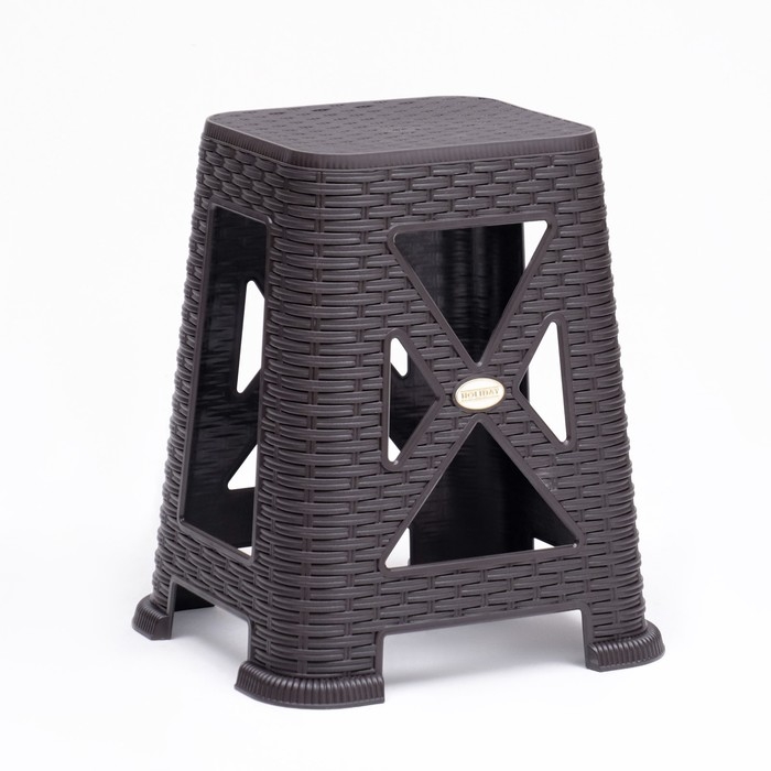 Табурет садовый Табурет садовый "Армхи", 35 х 37,5 х 45,5 см, темно-коричневый