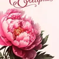 Пакет подарочный крафт "С 8 Марта!" 15 х 8 х 21 см