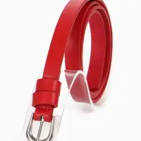 Ремень женский, пряжка металл, 1 прокол, 1.4&times;105 см, красный