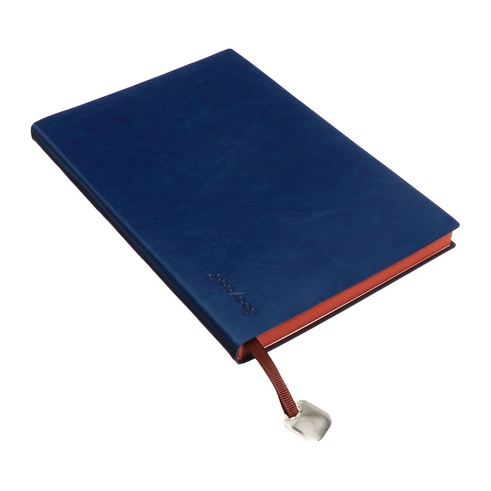 Органайзер на кольцах, А5, 116л, клетка, обл.кожзам, коричневый срез, Синий Органайзер на кольцах, А5, 116л, клетка, обл.кожзам, коричневый срез, Синий