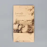 Пакет подарочный под две бутылки, упаковка, Winery, 35&times;20&times;9 см