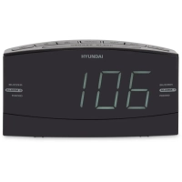 Радиобудильник H-RCL238 черный LCD подсв белая часы цифровые