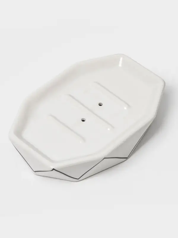 Аксессуары для ванной &laquo;Локо&raquo;, 4 предмета, дозатор для мыла 280 мл, мыльница, 2 стакана 250 мл, белые