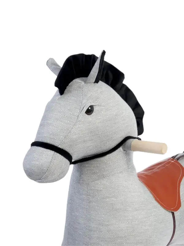 Качалка &laquo;Конь Восток&raquo;, светло - серая, МИКС