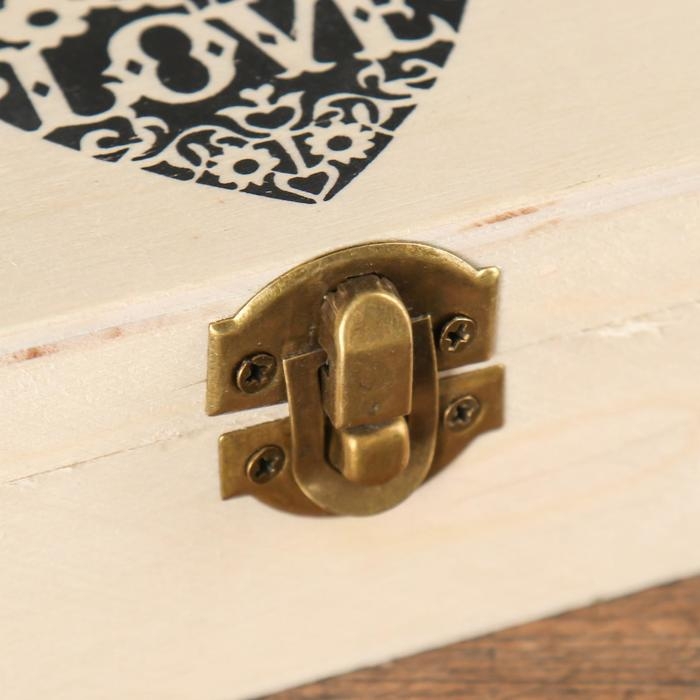 Шкатулка дерево для росписи LOVE 6х10х4,7 см Шкатулка дерево для росписи LOVE 6х10х4,7 см