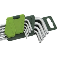 Набор ключей угловых TORX с отверстием 9 шт (Т10-Т50) Дело Техники 563591