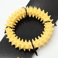 Плавающая игрушка для собак Пижон Premium &laquo;Колючки&raquo;, 11 см, вспененный TPR, жёлтая