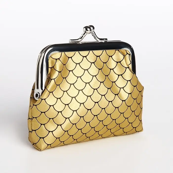 Кошелёк монетница детская на фермуаре, цвет жёлтый