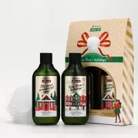 Подарочный набор новогодний: гель для душа, пена для ванны и мочалка, URAL LAB