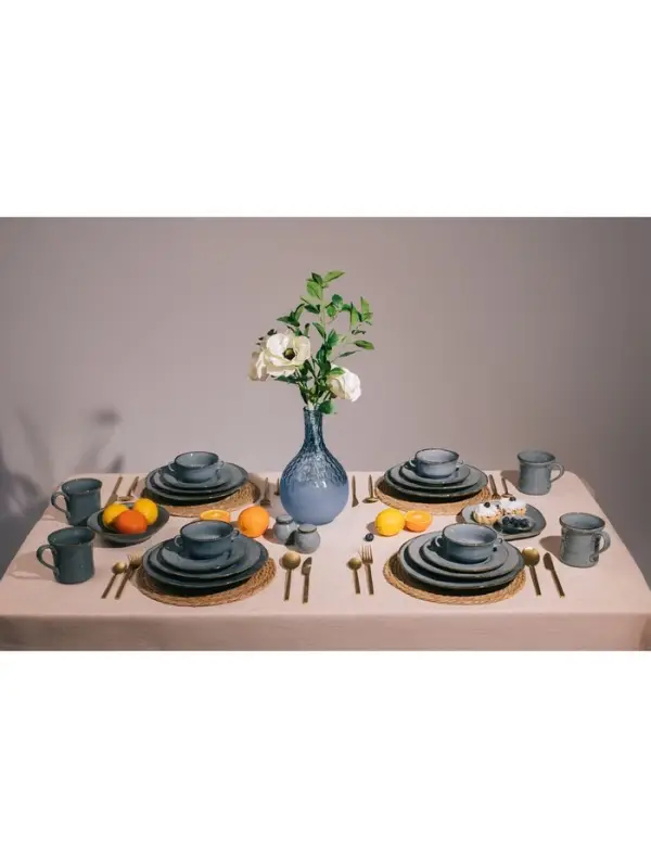 Салатник Magistro Alpine Frost, 600 мл, 18.8&times;5.1, фарфор, голубовато-серый