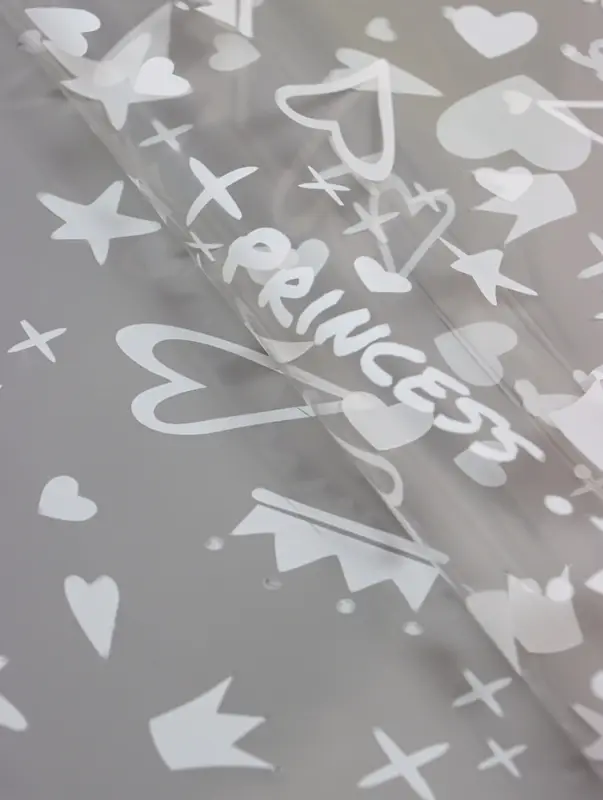 Пленка прозрачная с рисунком «Принцесса» Белое 0.7×8.2±5%м