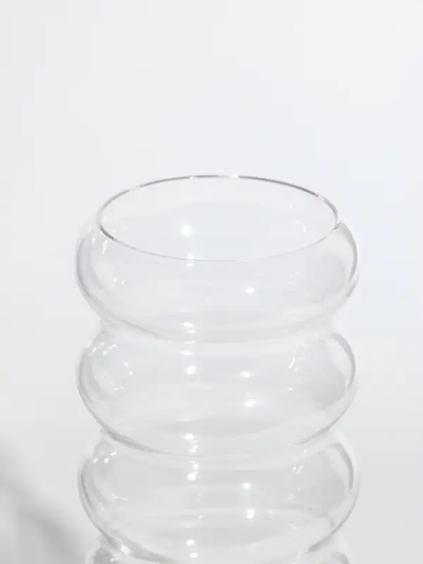 Ваза стекло настольная  Ваза стекло настольная "Ширли" 24х10х10 см, прозрачный