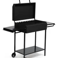 Мангал GrilMe, 35&times;115&times;83 см, сталь 2 мм, 2 полки, колёса