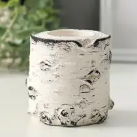 Подсвечник "Березка" размер 7х7 см, гипс, с декором Подсвечник "Березка" размер 7х7 см, гипс, с декором