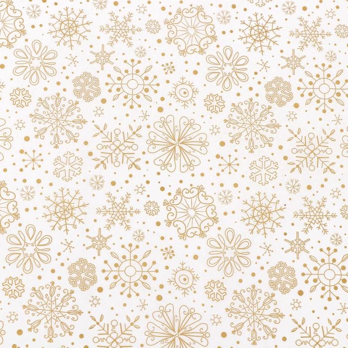 Бумага силиконизированная «Снежинки», золотые, для выпечки, 0,38 х 5 м Бумага силиконизированная «Снежинки», золотые, для выпечки, 0,38 х 5 м