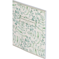 Бизнес-тетрадь Цветы А5 48л, клетка, обл. мел. картон, скрепка,белый