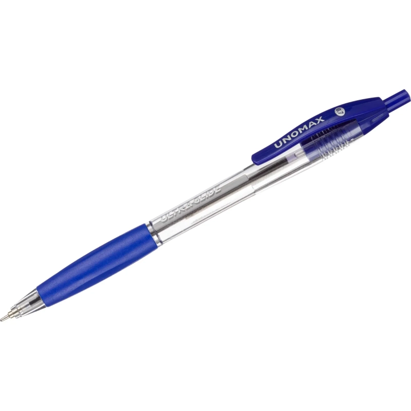 Ручка шариковая автомат. Unomax UltraGlideRT0,3мм,шар0,7,син,масл,ман